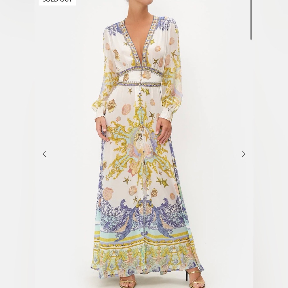 Camilla Silk Star of sea Maxi Dres【 RARE 】